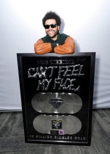 The Weeknd Makes History As 'Can't Feel My Face' Goes Diamond